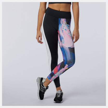 White Print NB Athletics Erin Loree Legging | New Balance Clothing
