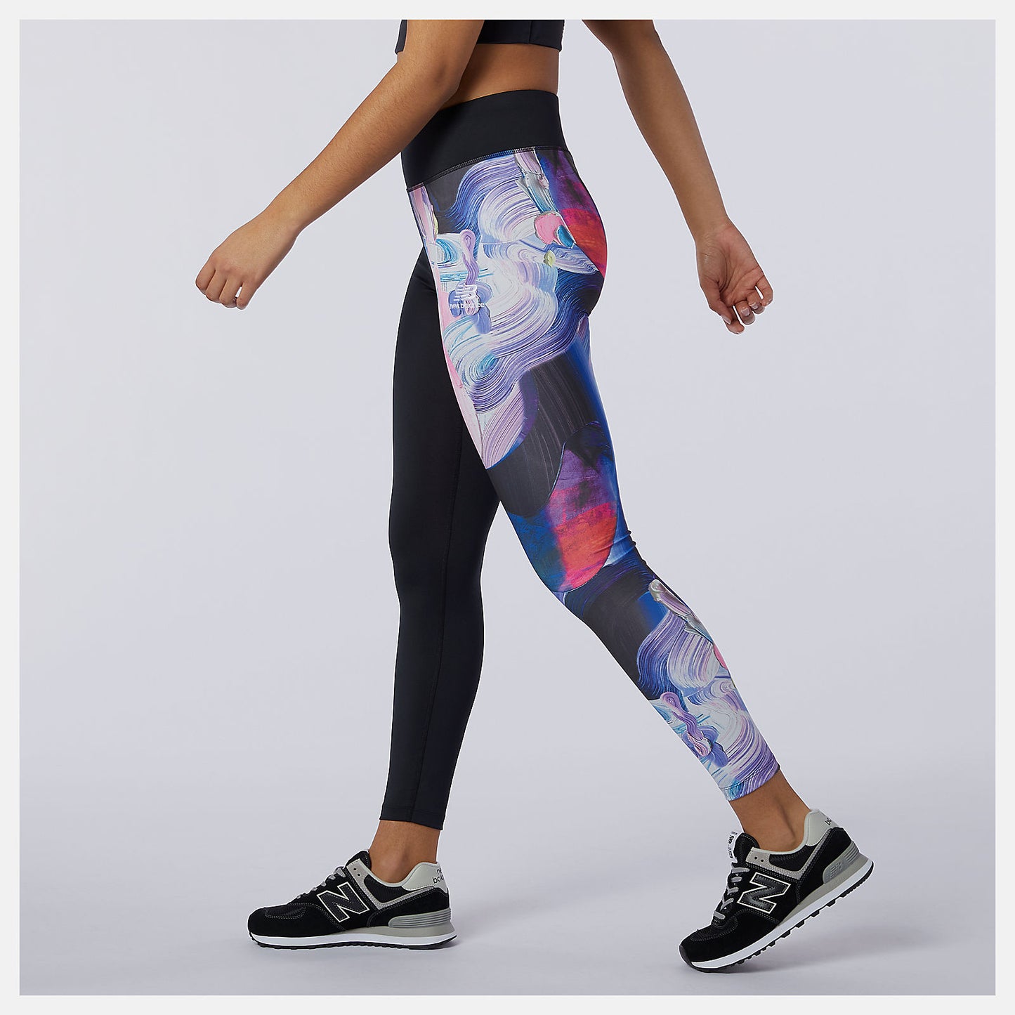White Print NB Athletics Erin Loree Legging | New Balance Clothing