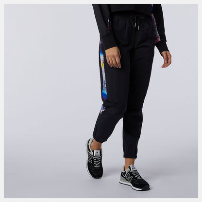 Black NB Athletics Erin Loree Woven Pant | New Balance Clothing
