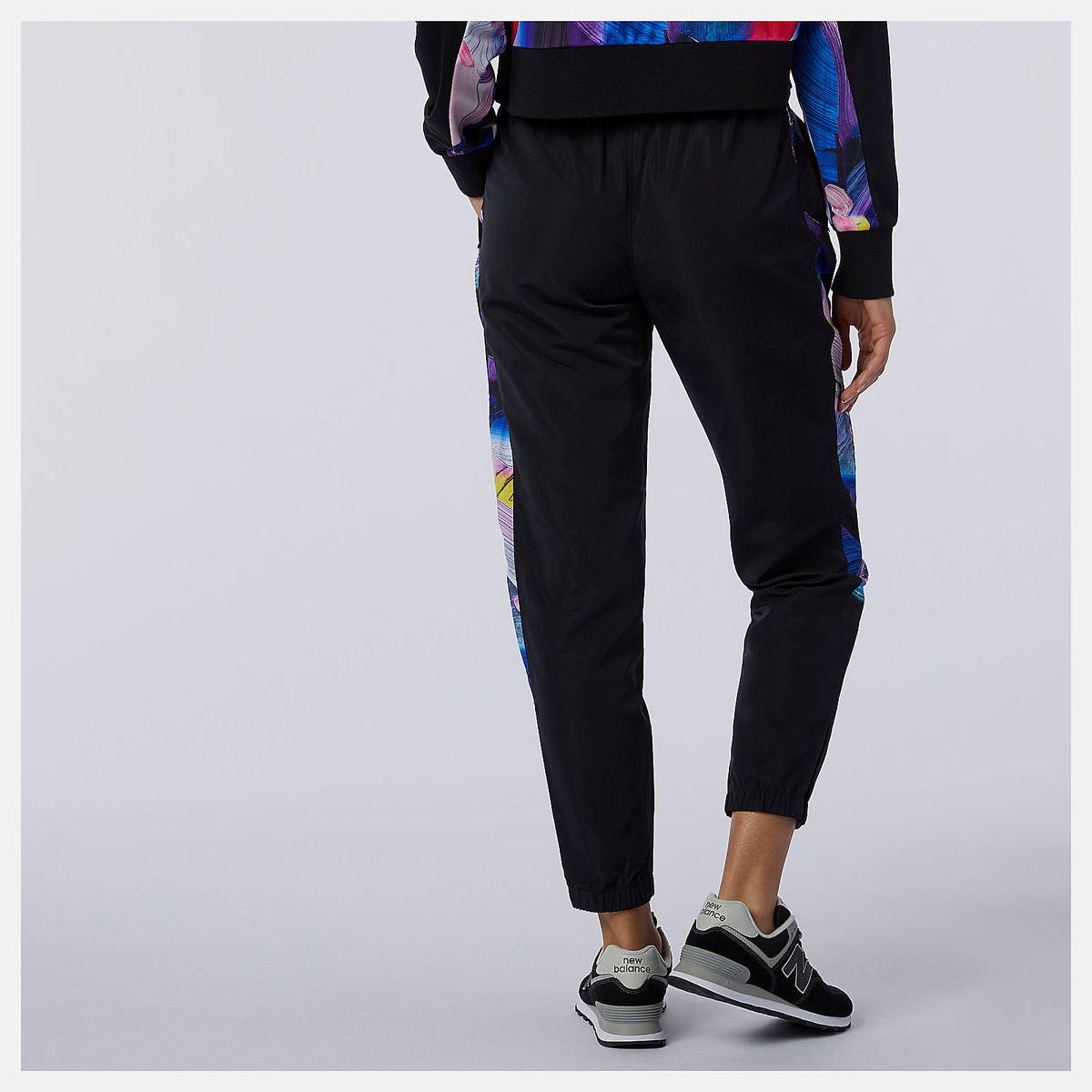 Black NB Athletics Erin Loree Woven Pant | New Balance Clothing