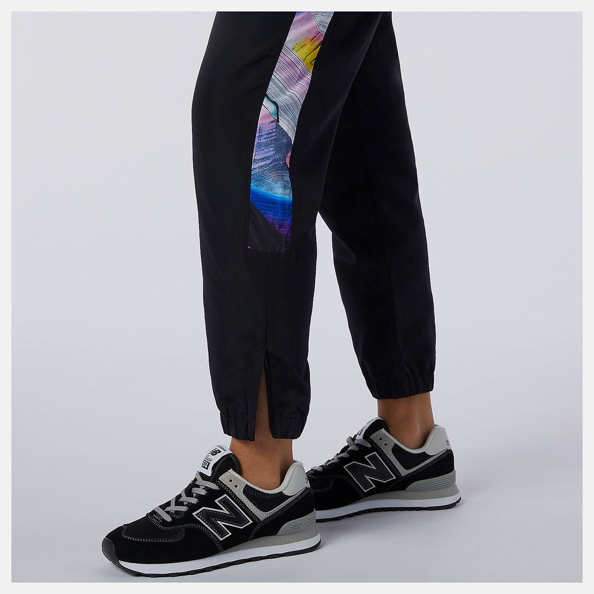 Black NB Athletics Erin Loree Woven Pant | New Balance Clothing