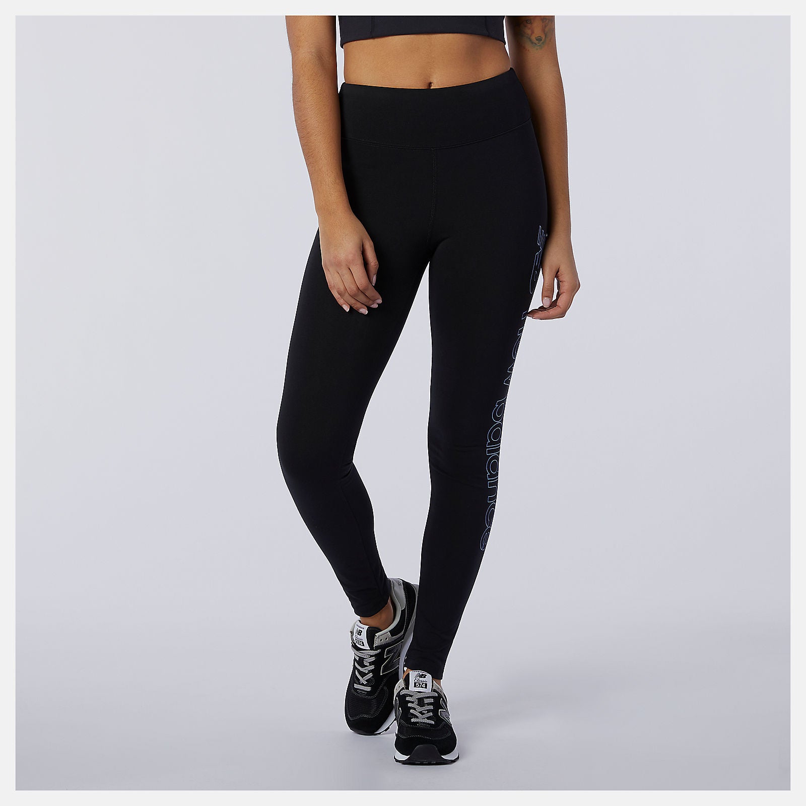 Black Sport Style Optiks Legging | New Balance Clothing