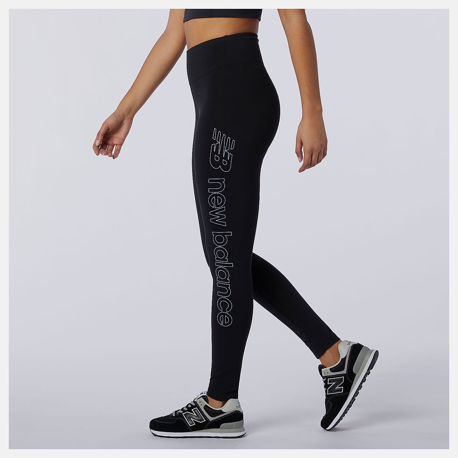 Black Sport Style Optiks Legging | New Balance Clothing