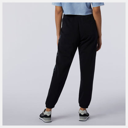 Black Sport Style Optiks Fleece Pant | New Balance Clothing