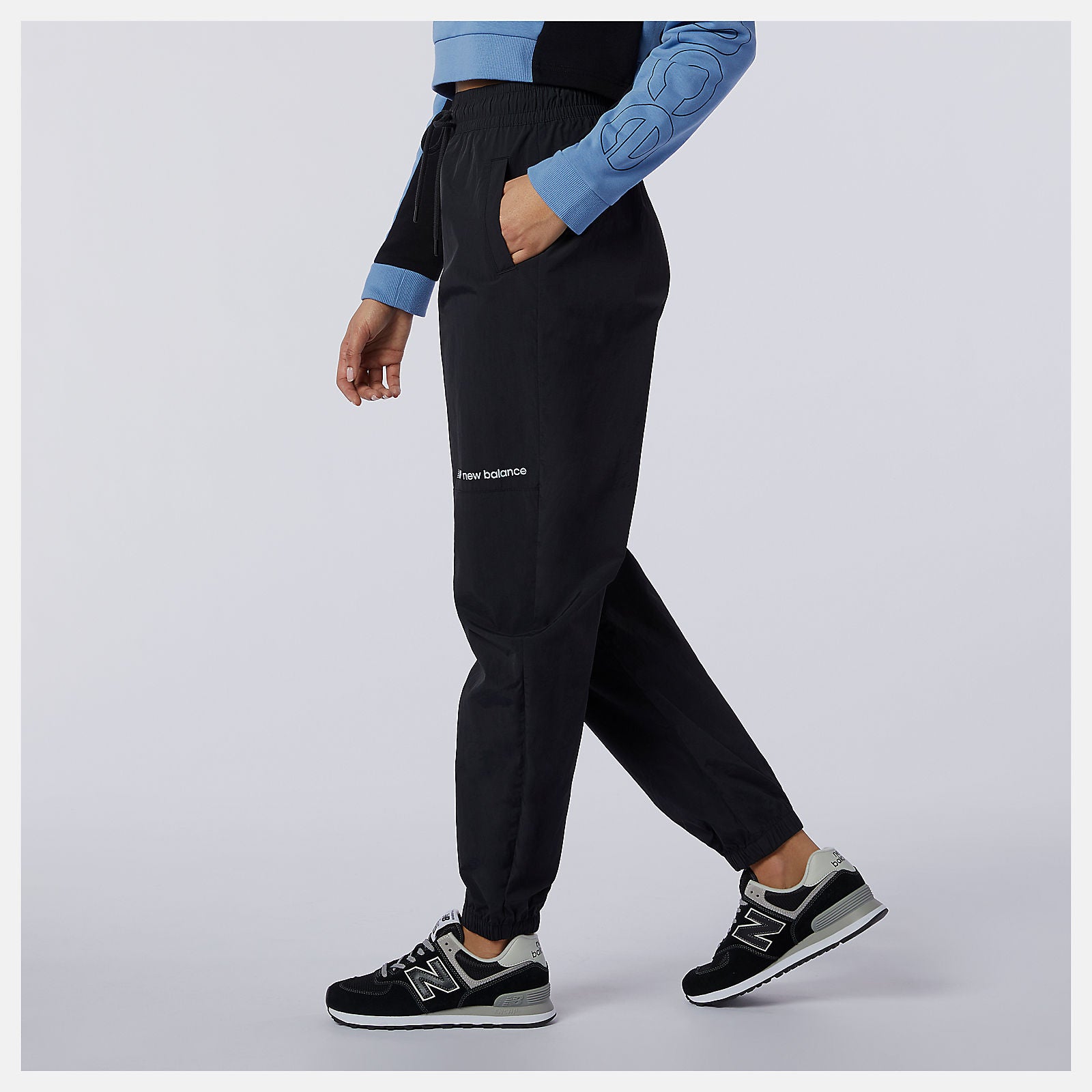 Black Sport Style Optiks Woven Pant | New Balance Clothing