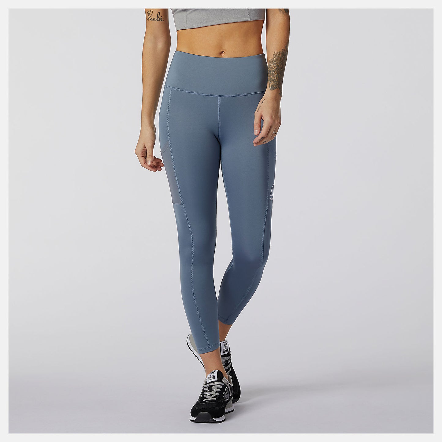 Ocean Grey NB All Terrain Legging | New Balance Clothing