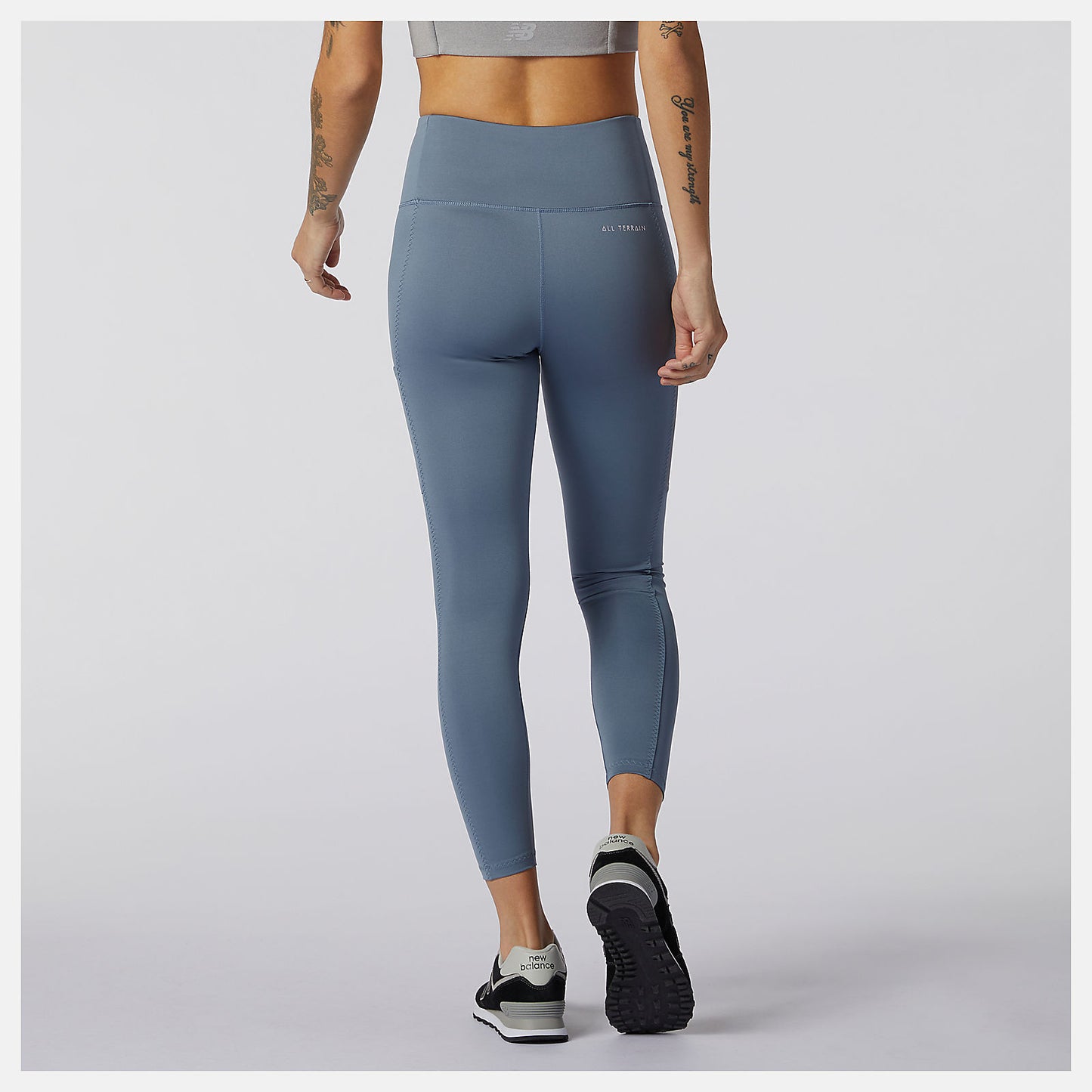 Ocean Grey NB All Terrain Legging | New Balance Clothing