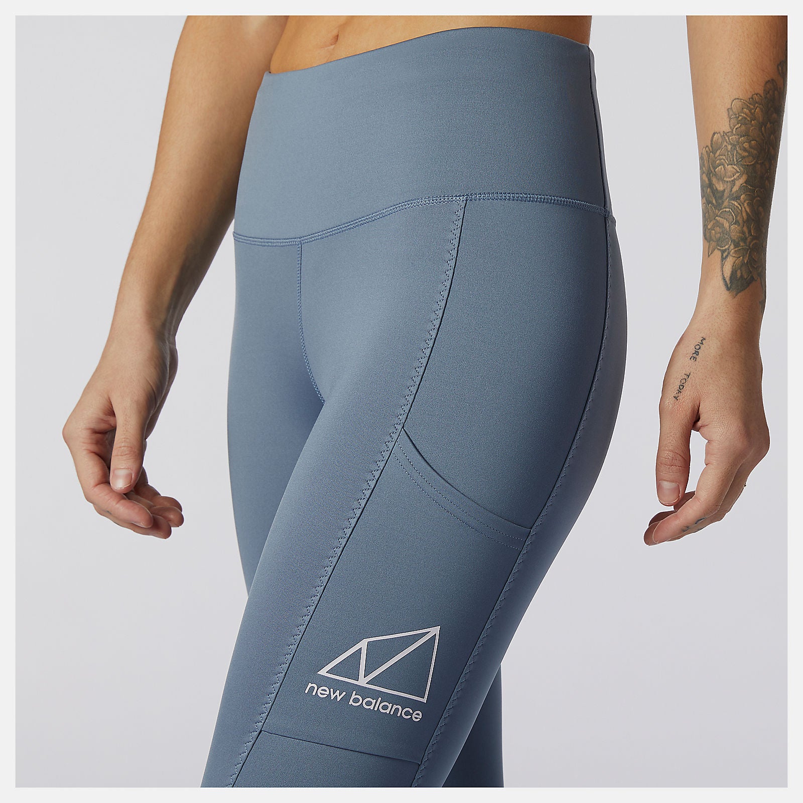 Ocean Grey NB All Terrain Legging | New Balance Clothing