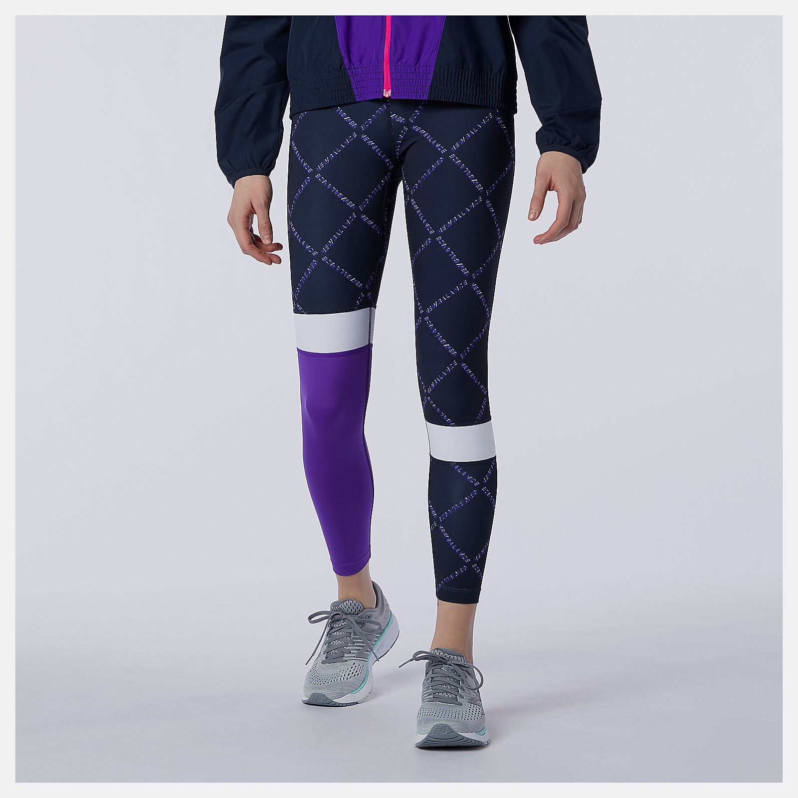 Deep Violet Fast Flight Printed Tight | New Balance Clothing