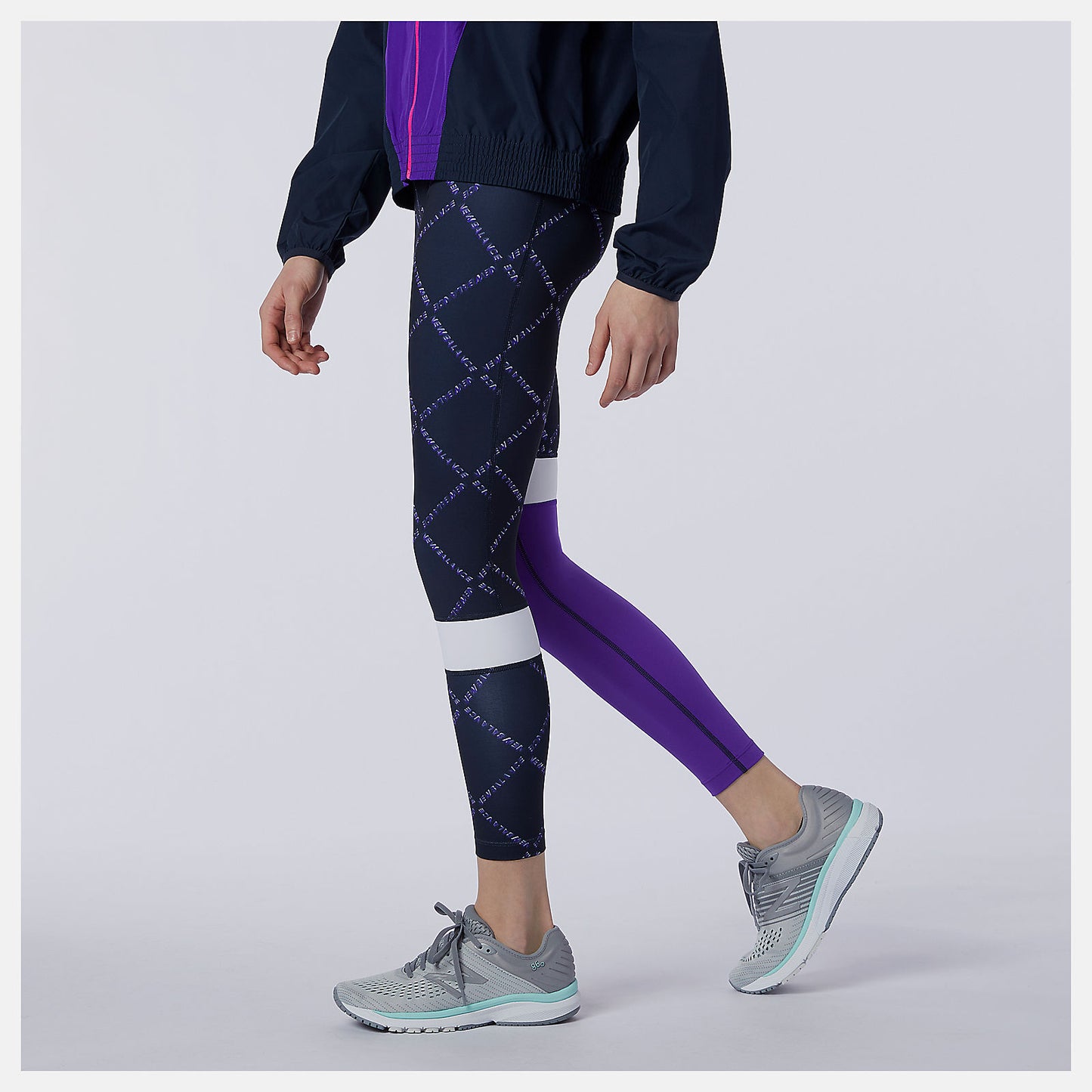 Deep Violet Fast Flight Printed Tight | New Balance Clothing