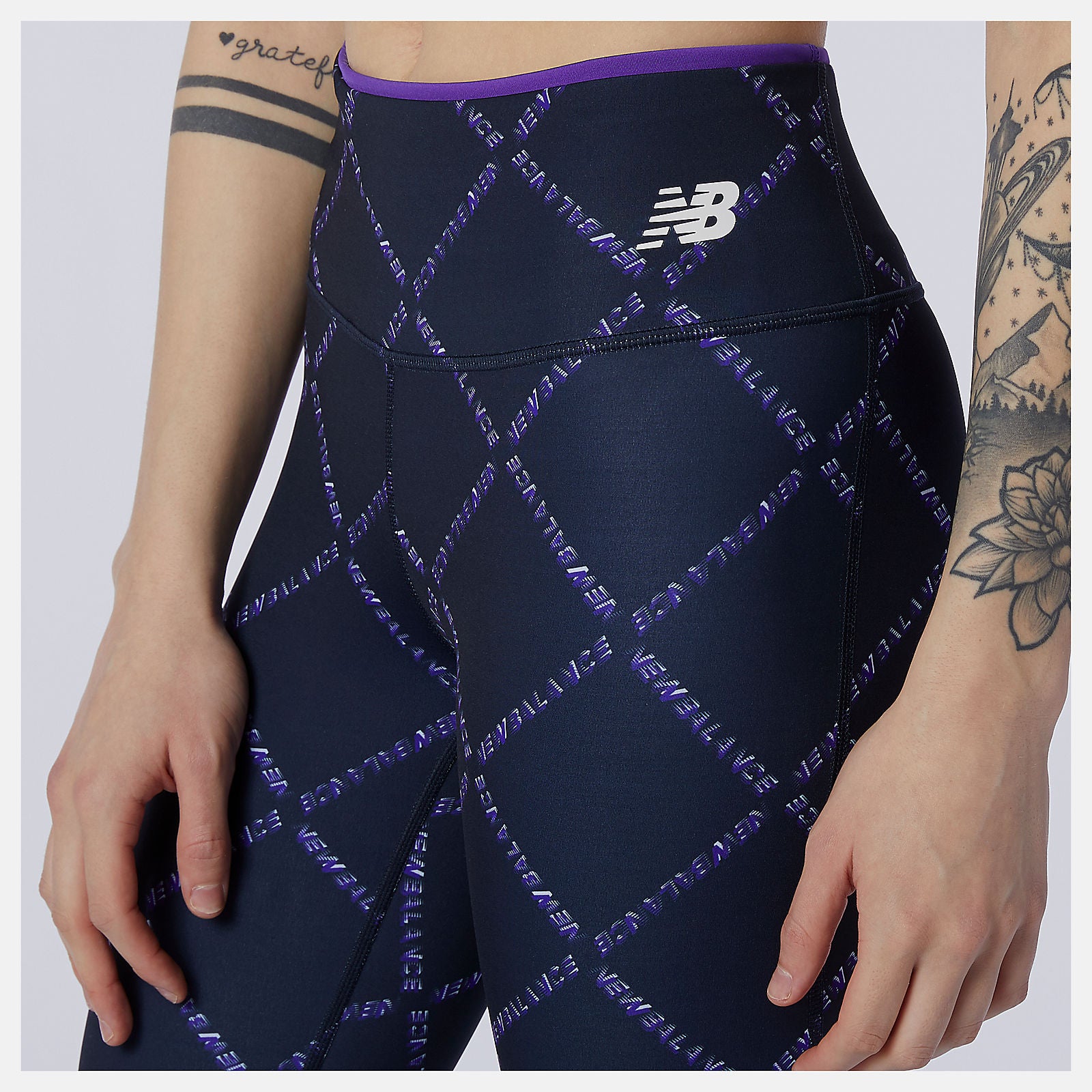 Deep Violet Fast Flight Printed Tight | New Balance Clothing