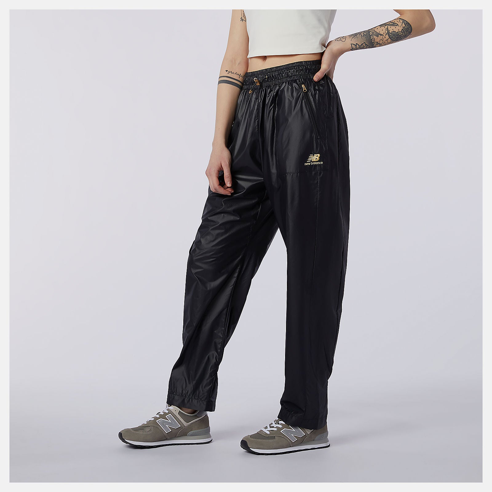 Black NB Athletics Higher Learning Wind Pant | New Balance Clothing