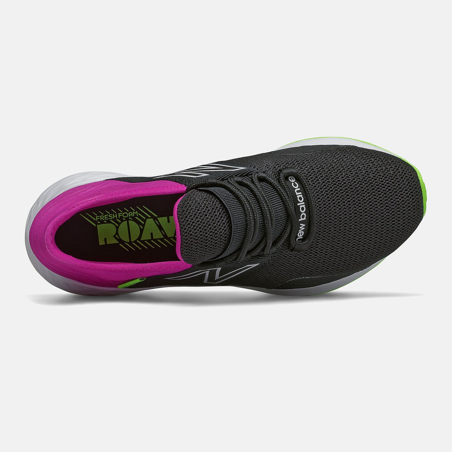 Black/Poisonberry and Lime Glo Fresh Foam Roav | New Balance Shoes