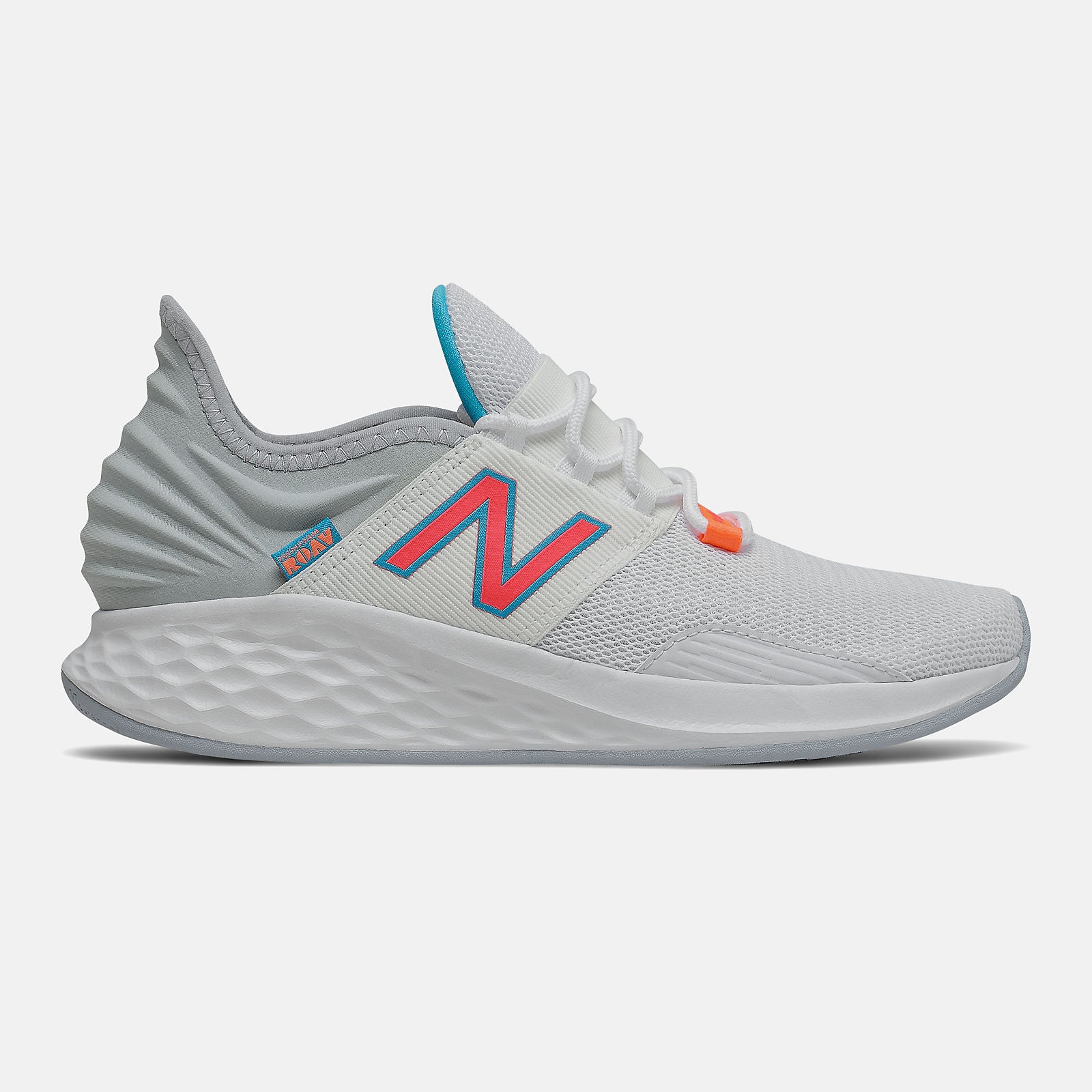 White/Vivid Coral Fresh Foam Roav | New Balance Shoes