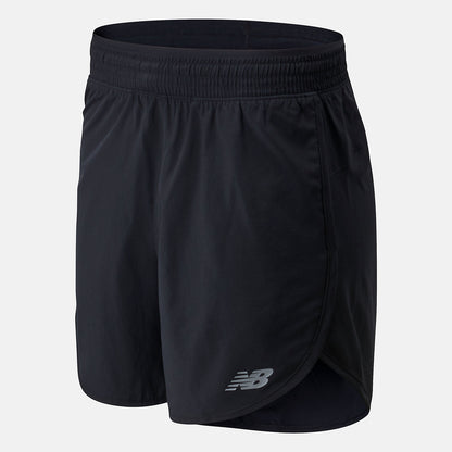 Black Accelerate Short 5 Inch | New Balance Clothing