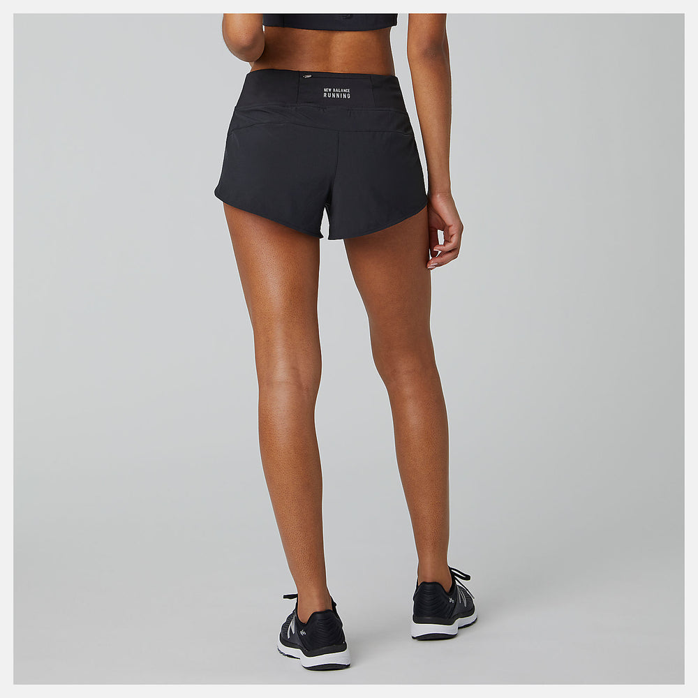 Black Impact Run Short 3 Inch | New Balance Clothing