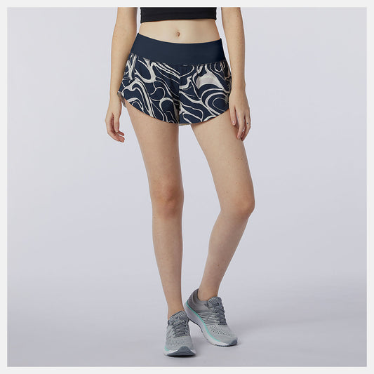 Eclipse Printed Impact Run Short 3 Inch | New Balance Clothing