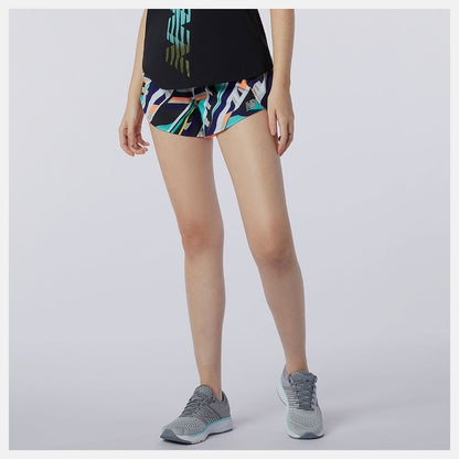 Multi Color Printed Impact Run Short 3 Inch | New Balance Clothing