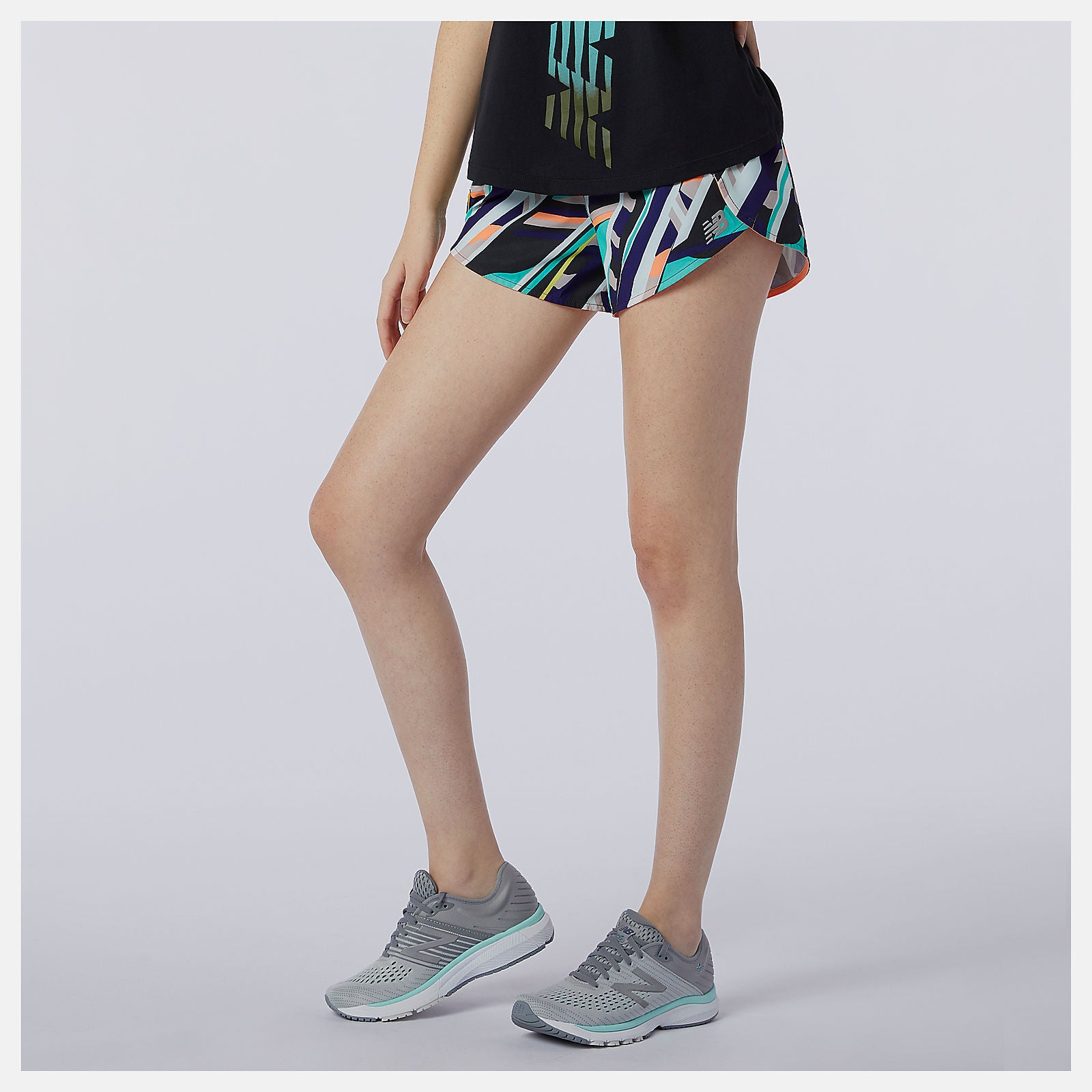 Multi Color Printed Impact Run Short 3 Inch | New Balance Clothing