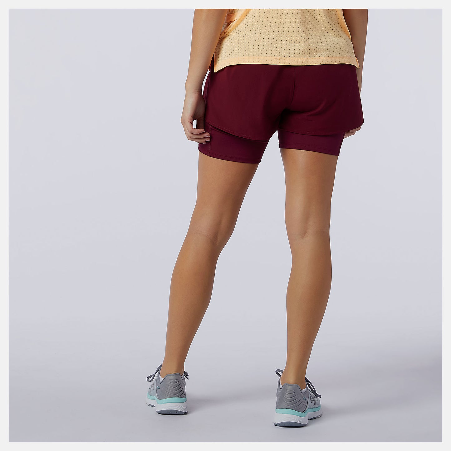 Garnet Printed Impact Run 2 In 1 Short | New Balance Clothing