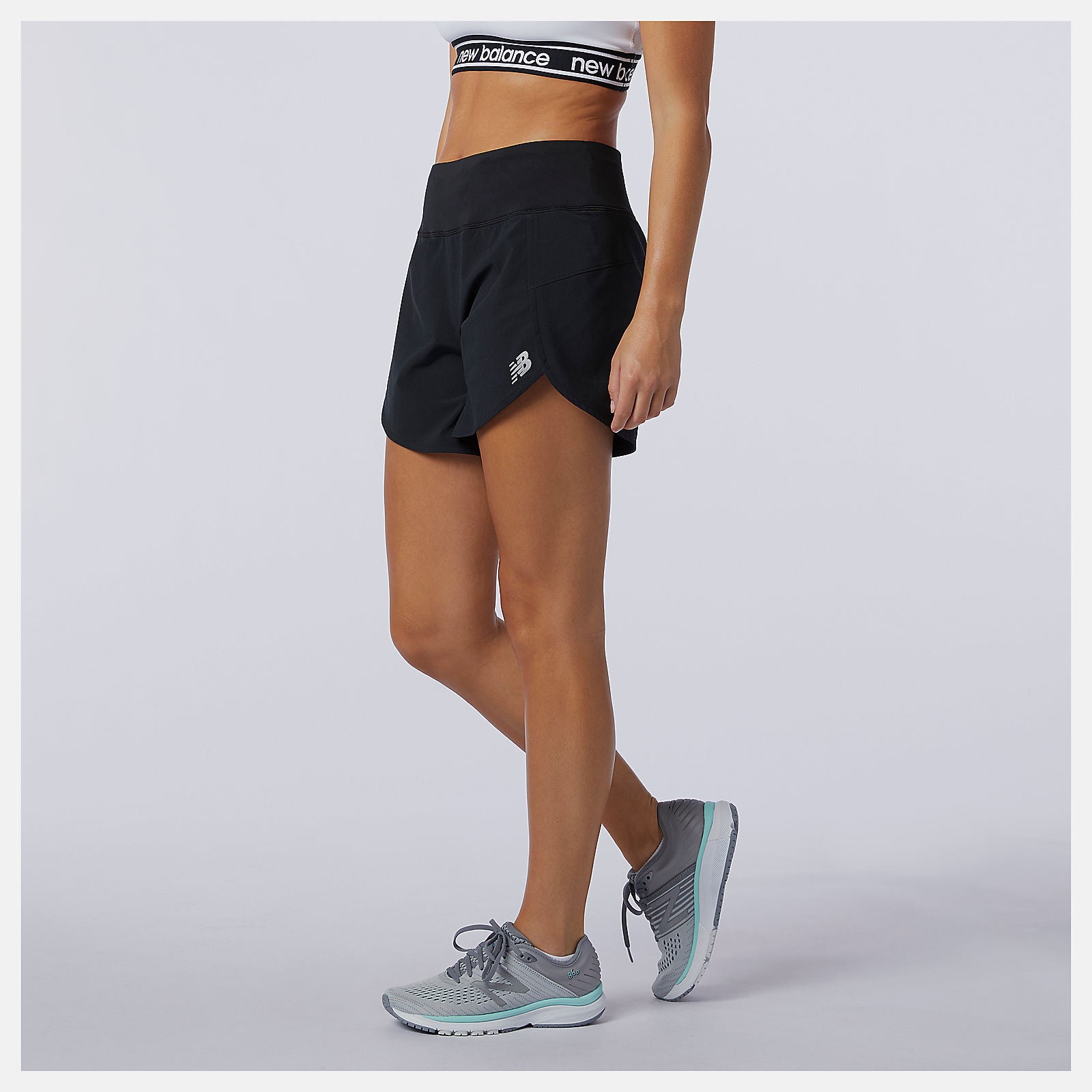 Black Impact Run Short 5 Inch | New Balance Clothing