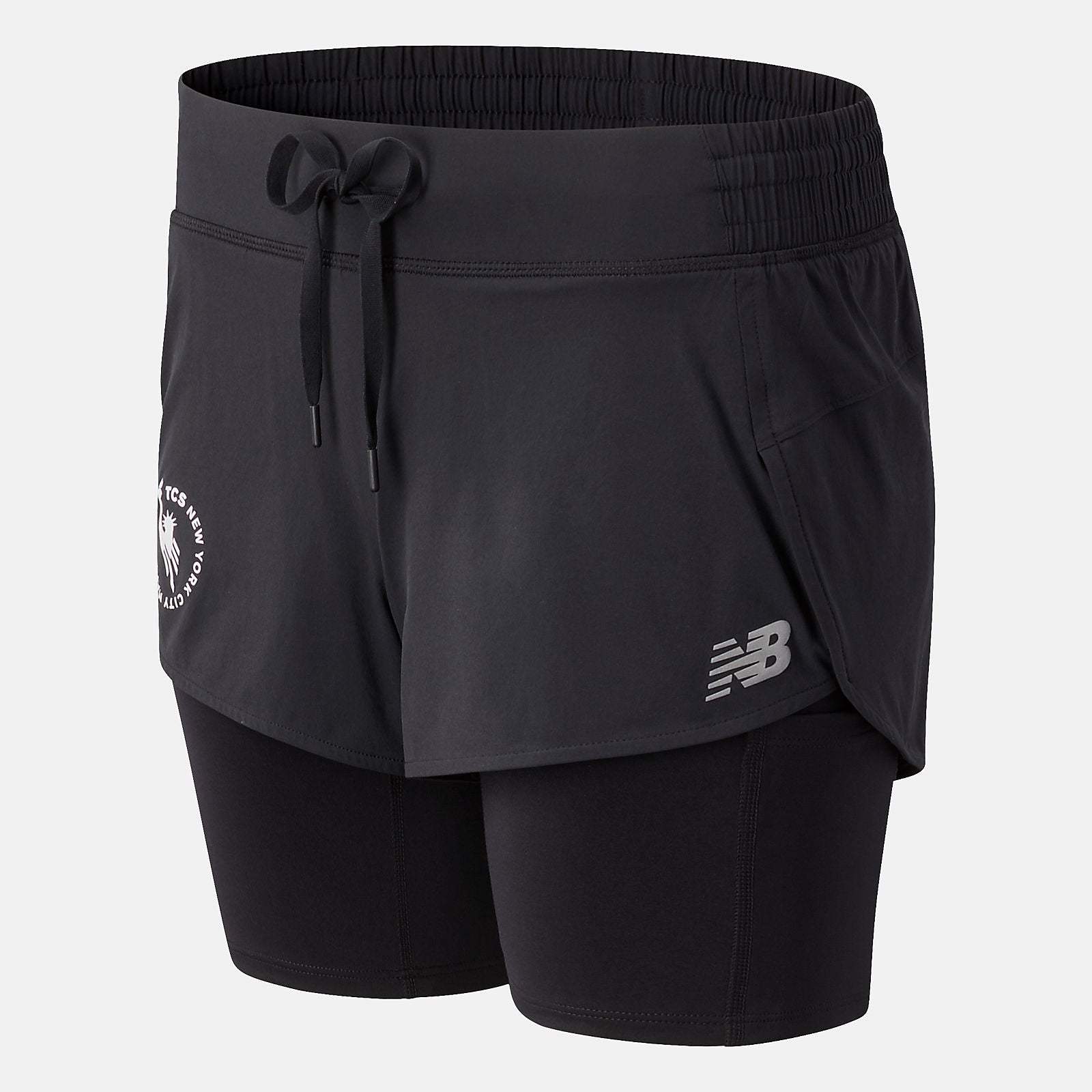 Black NYC Marathon Impact Run 2 In 1 Short | New Balance Clothing