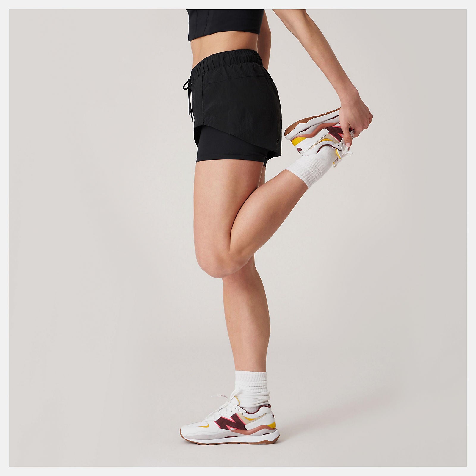 Black Bandier Woven tech Short | New Balance Clothing