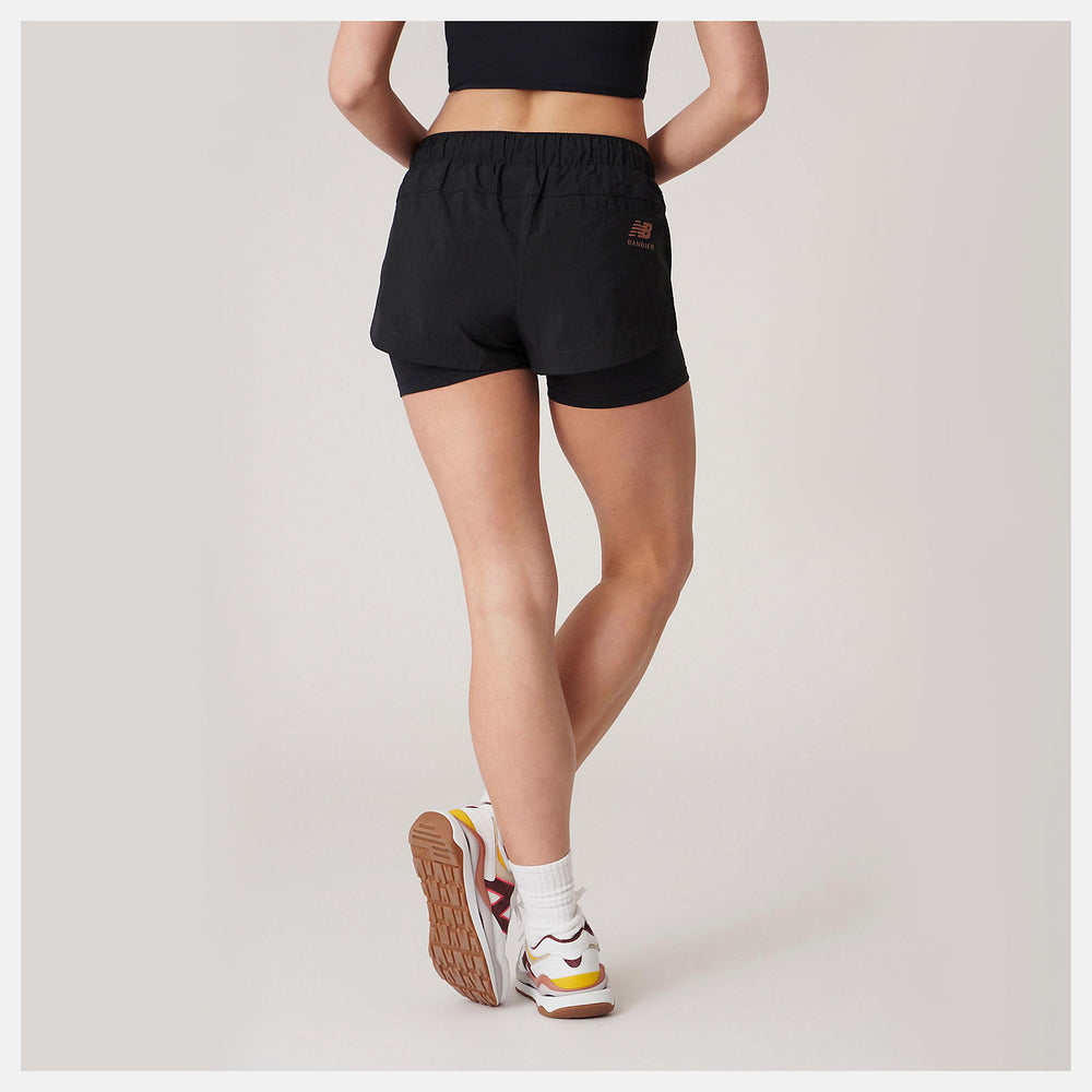 Black Bandier Woven tech Short | New Balance Clothing