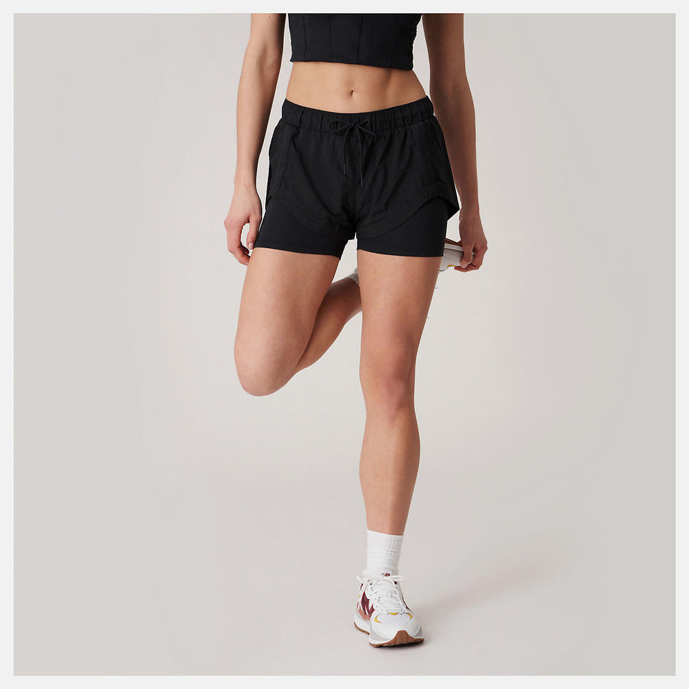 Black Bandier Woven tech Short | New Balance Clothing
