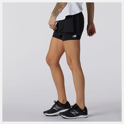 Black Relentless 2 In 1 Short | New Balance Clothing