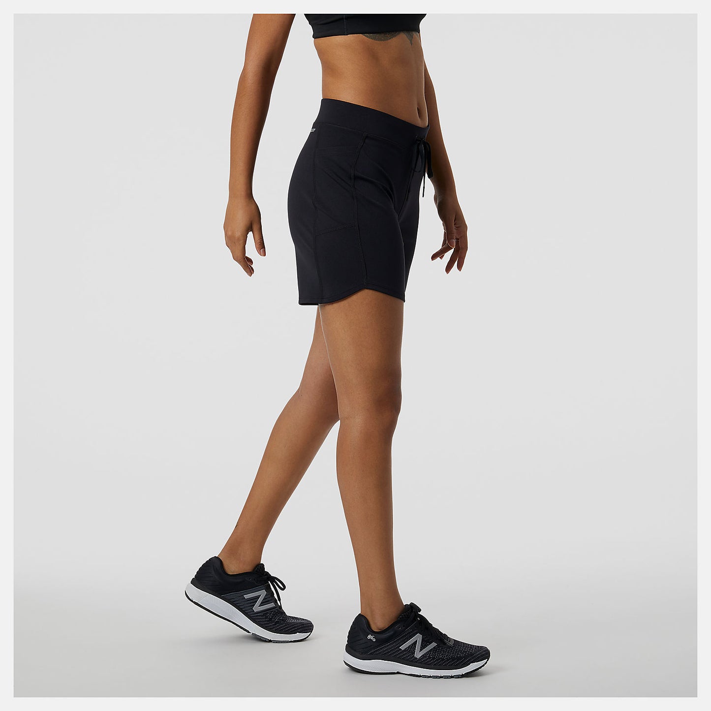 Black Impact Run Short 7 Inch | New Balance Clothing