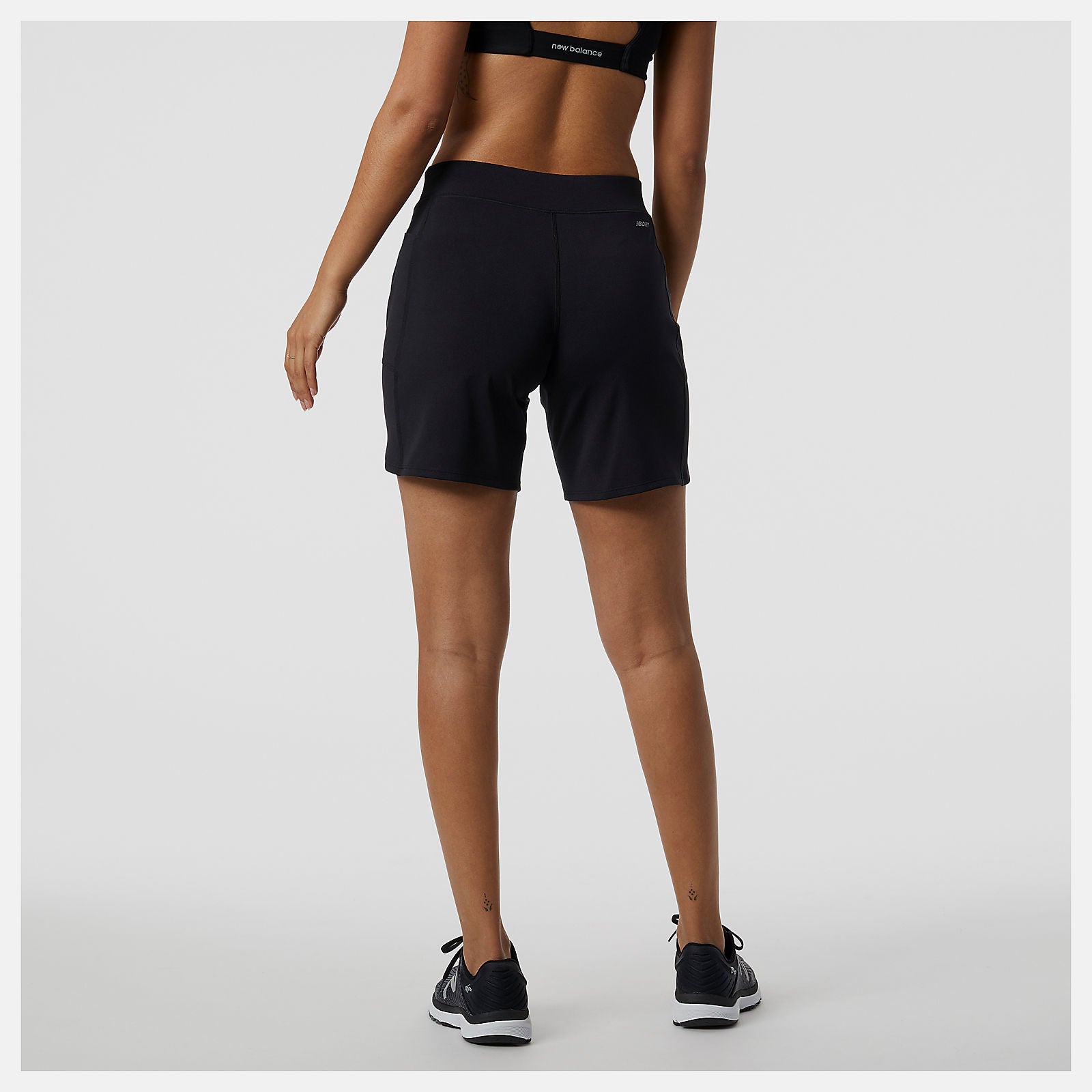 Black Impact Run Short 7 Inch | New Balance Clothing
