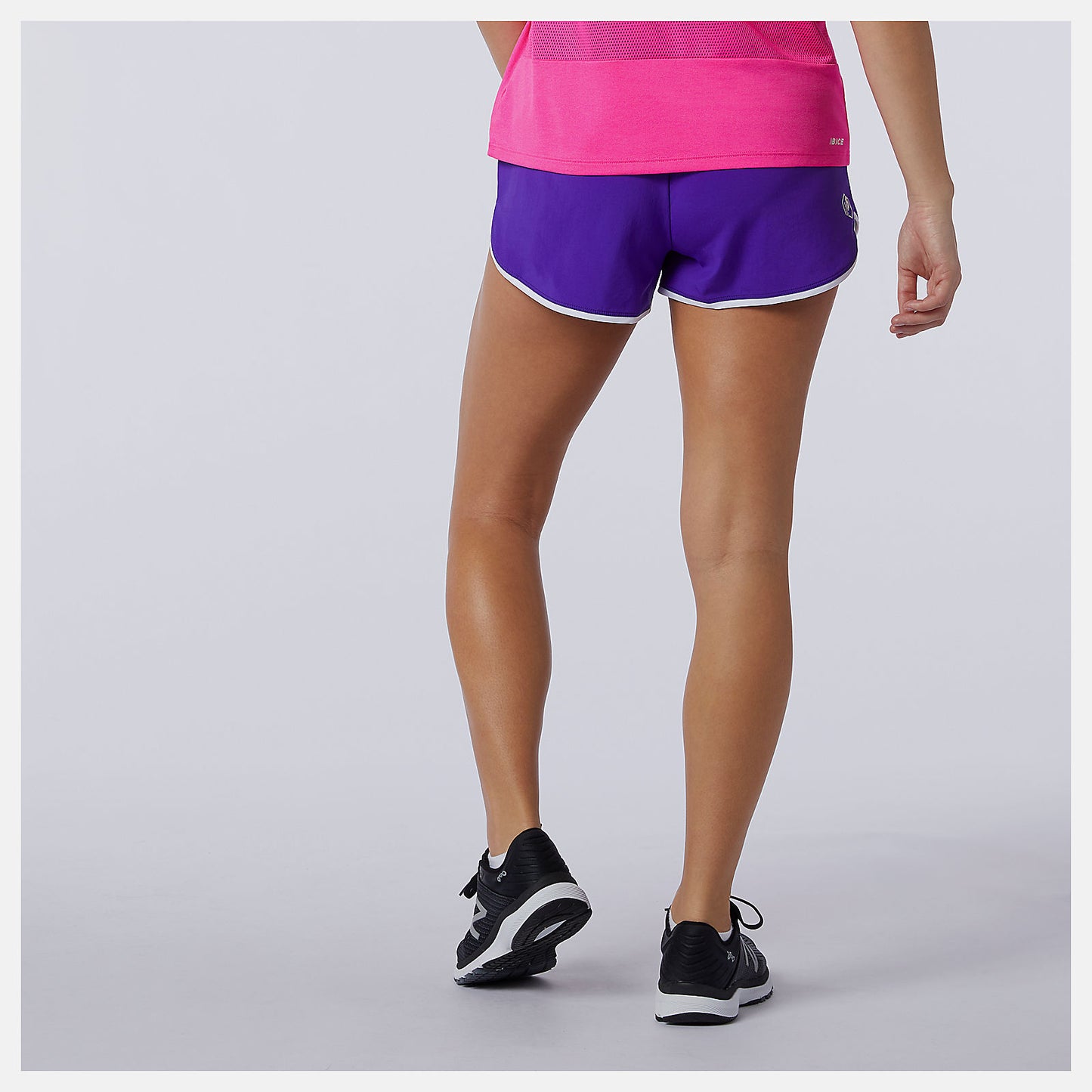 Deep Violet Printed Fast Flight Split Short | New Balance Clothing