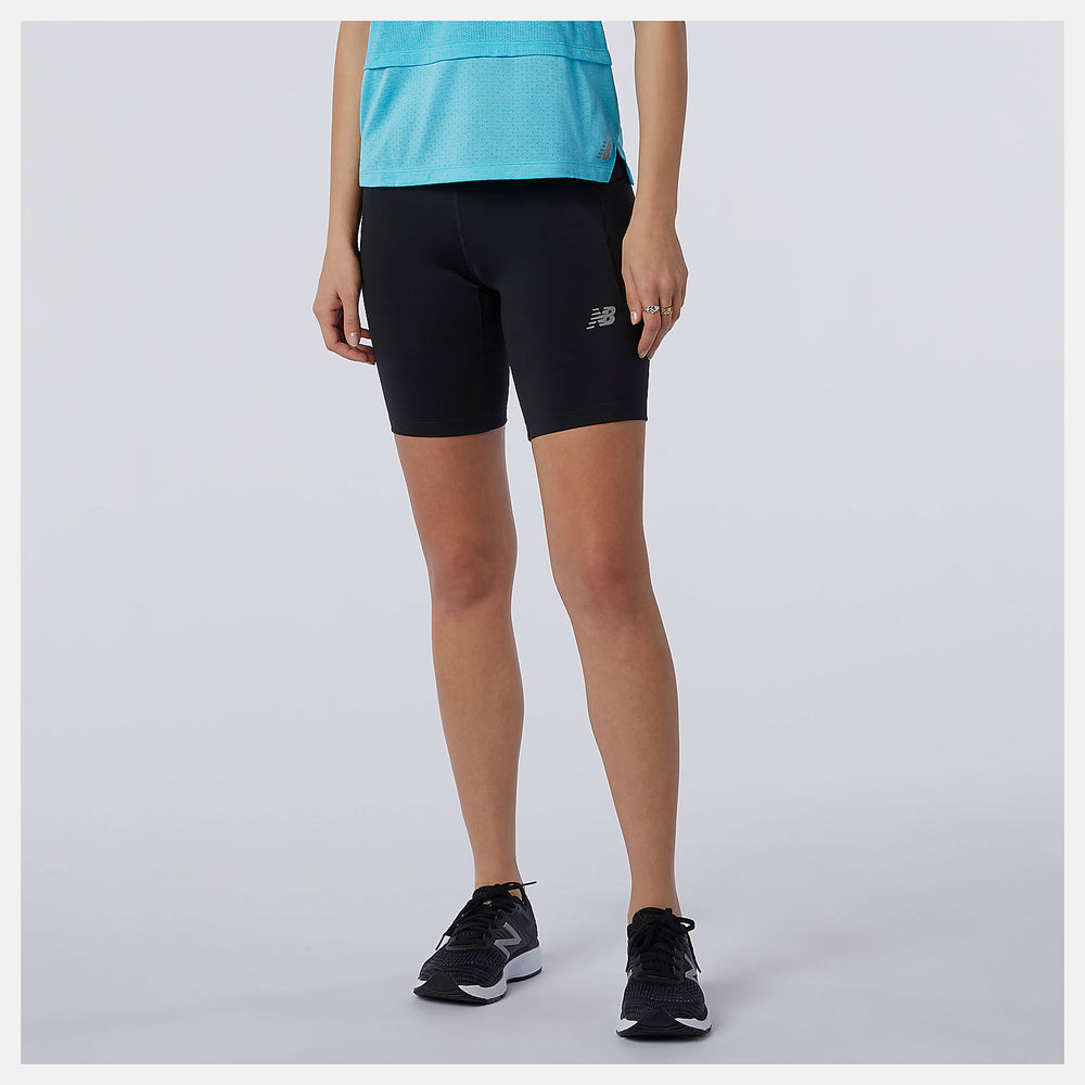 Black Impact Run Fitted Short | New Balance Clothing