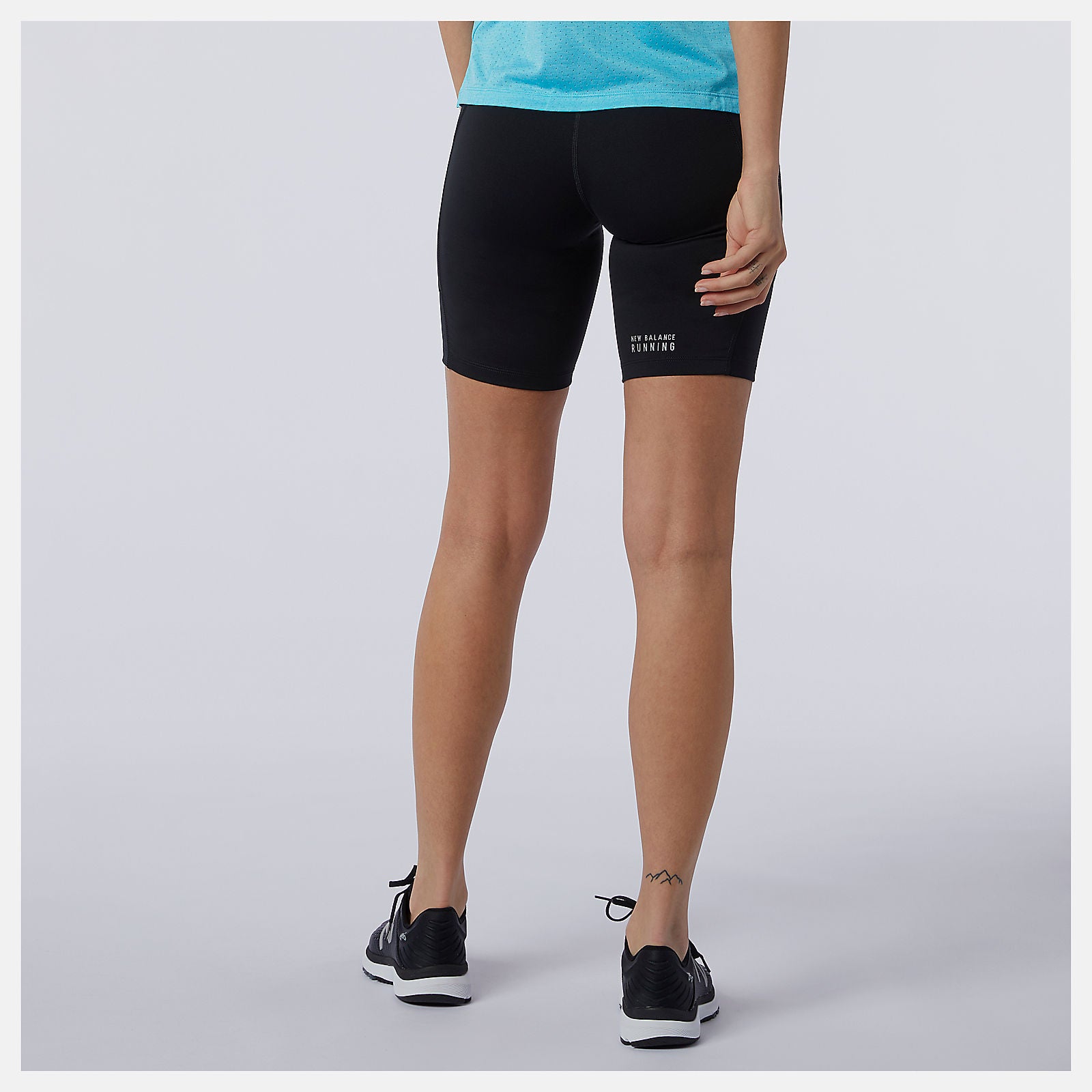 Black Impact Run Fitted Short | New Balance Clothing