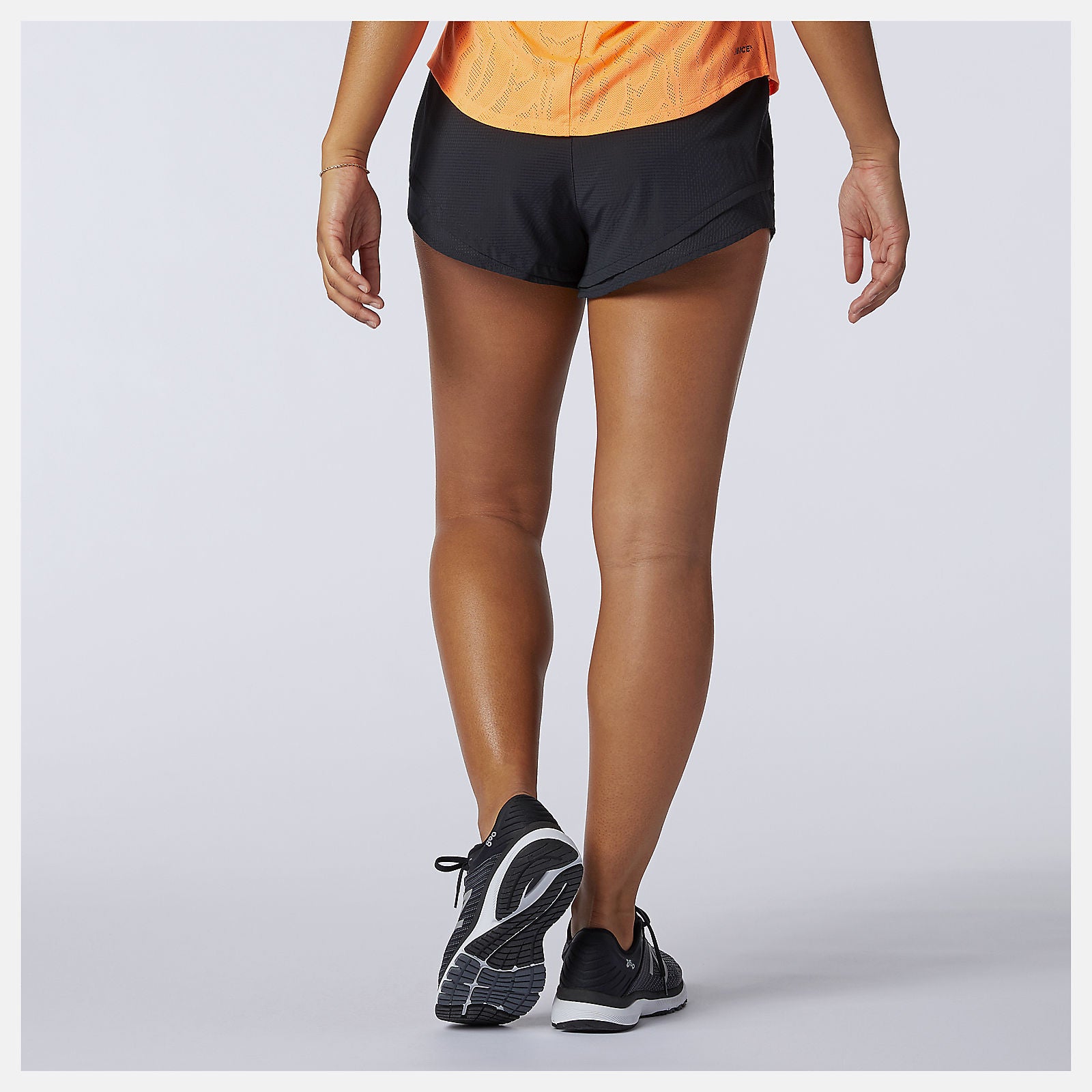 Black/White Q Speed Fuel Short | New Balance Clothing