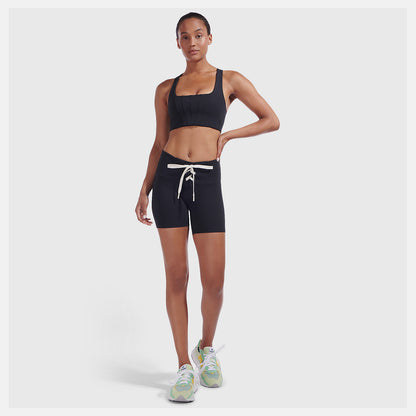Black Staud Lace Up Fitted Short | New Balance Clothing