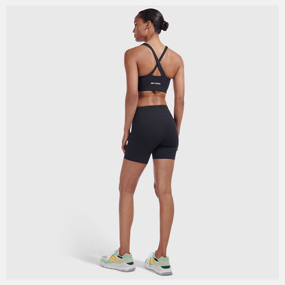 Black Staud Lace Up Fitted Short | New Balance Clothing