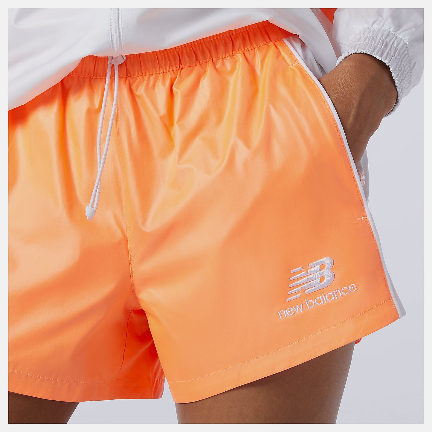 Citrus Punch NB Athletics Collide Woven Short | New Balance Clothing