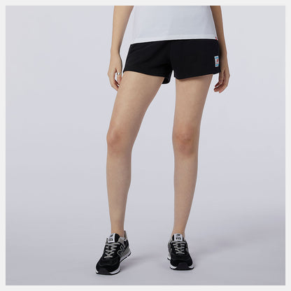 Black NB Essentials Knit Short | New Balance Clothing