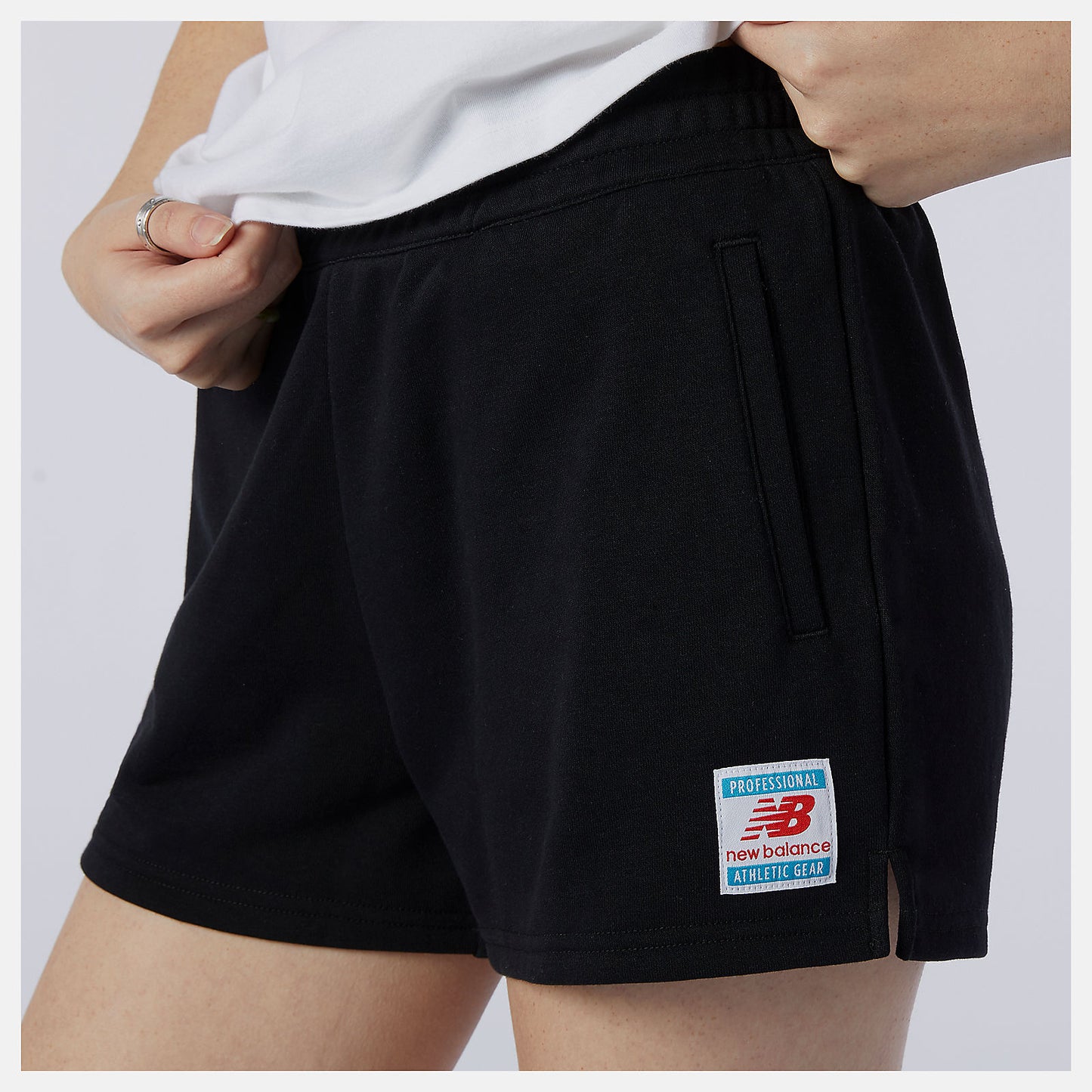 Black NB Essentials Knit Short | New Balance Clothing