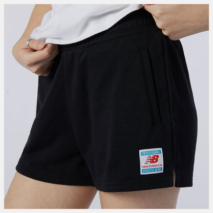 Black NB Essentials Knit Short | New Balance Clothing