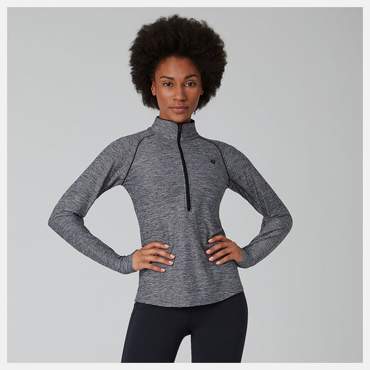 Black Heather Transform 1/2 Zip | New Balance Clothing
