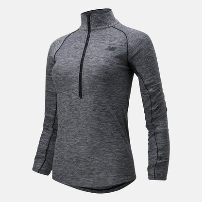 Black Heather Transform 1/2 Zip | New Balance Clothing