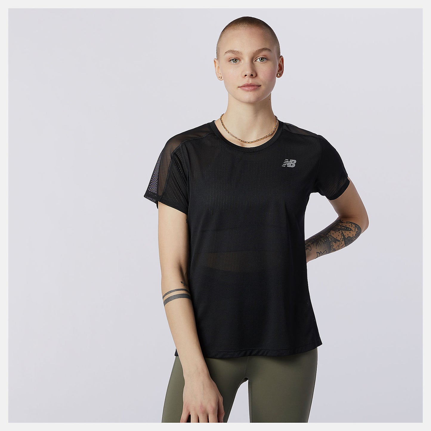 Black Impact Run Short Sleeve | New Balance Clothing