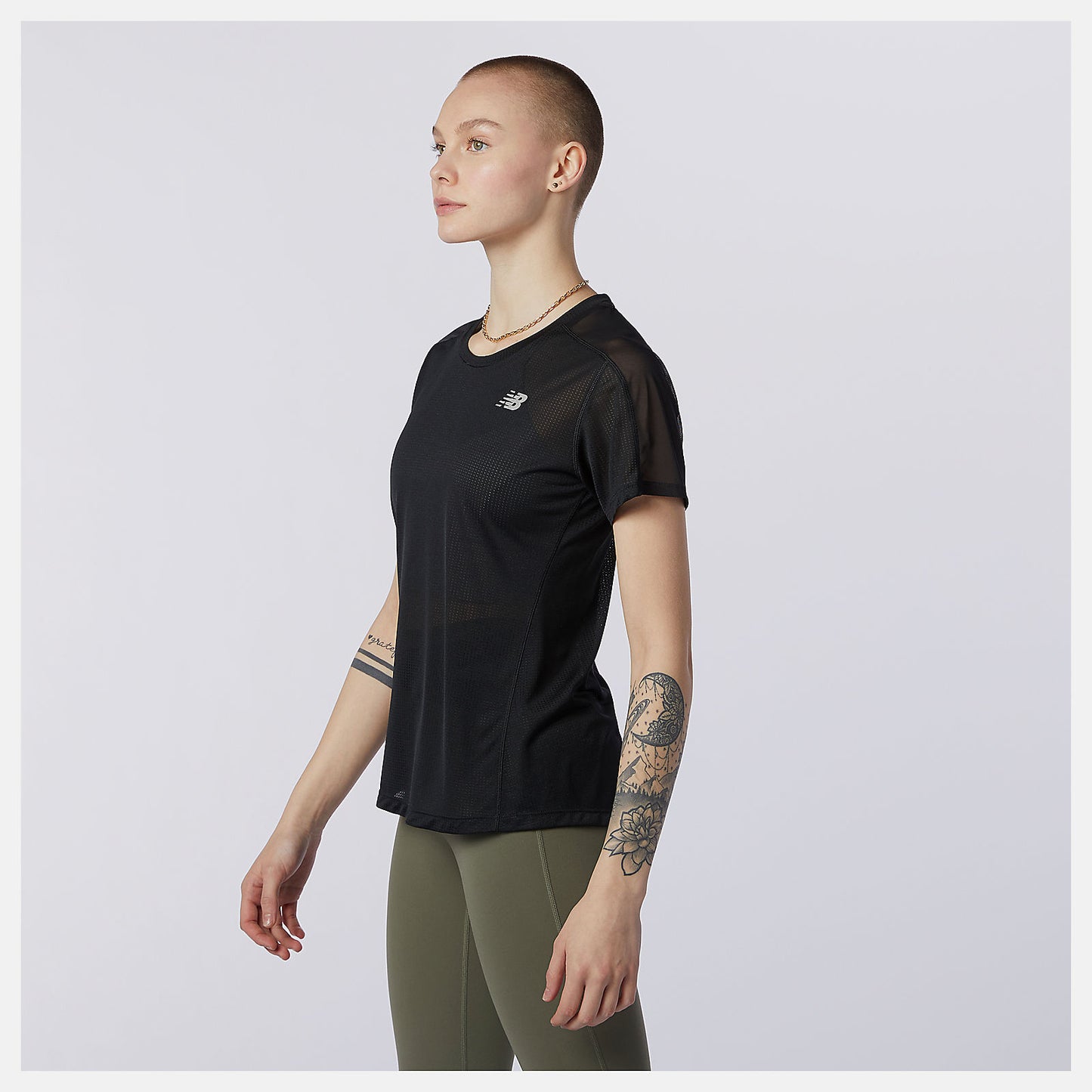 Black Impact Run Short Sleeve | New Balance Clothing