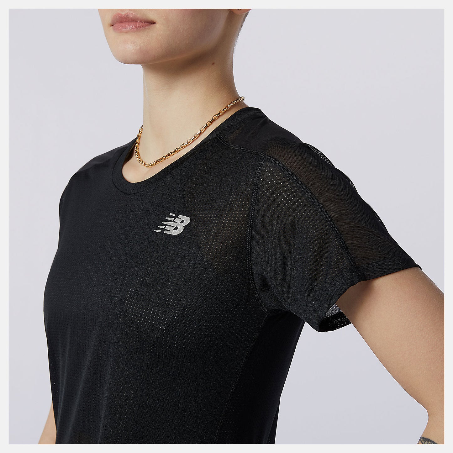 Black Impact Run Short Sleeve | New Balance Clothing