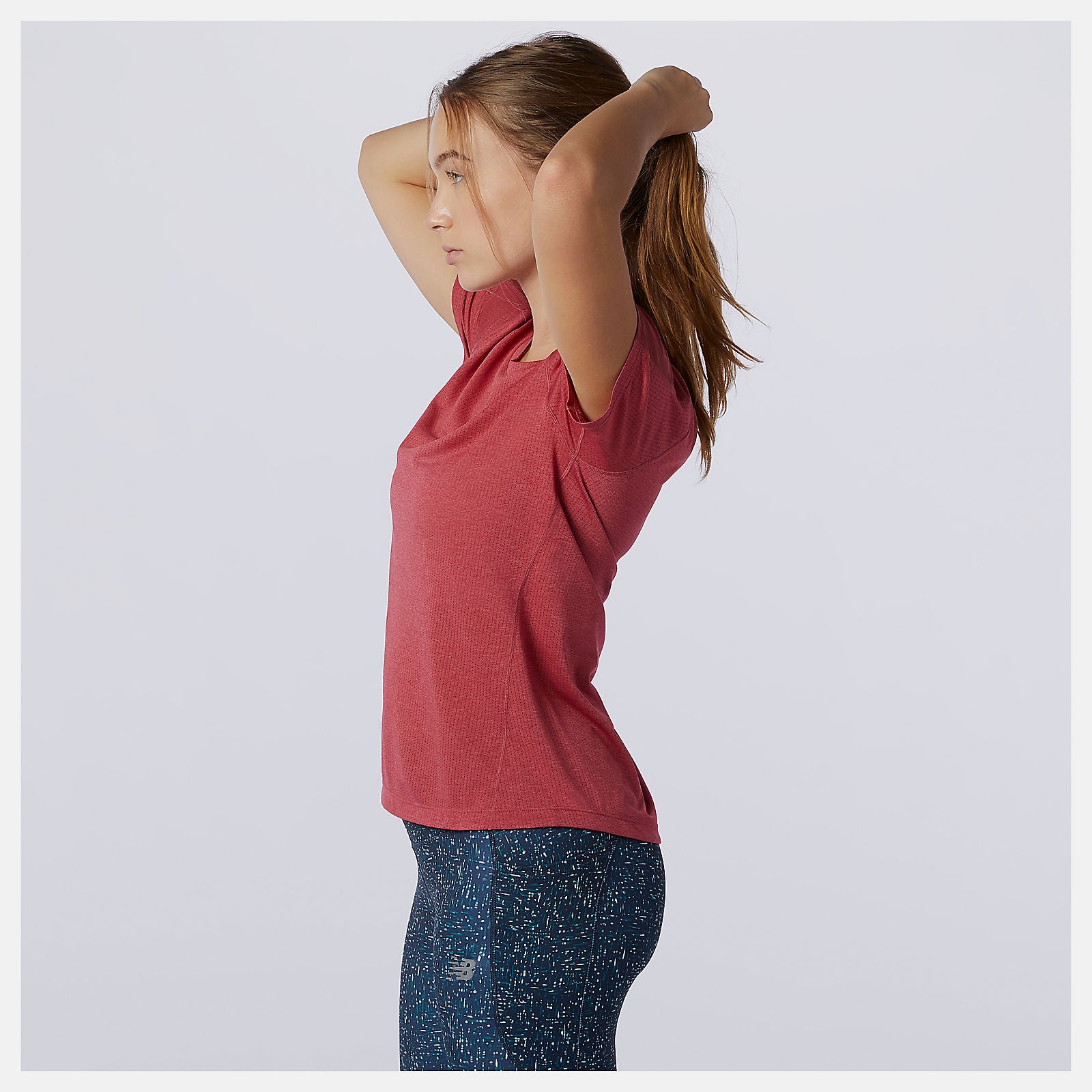 Earth Red Impact Run Short Sleeve | New Balance Clothing