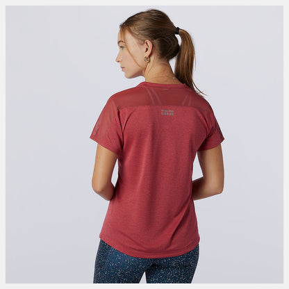 Earth Red Impact Run Short Sleeve | New Balance Clothing