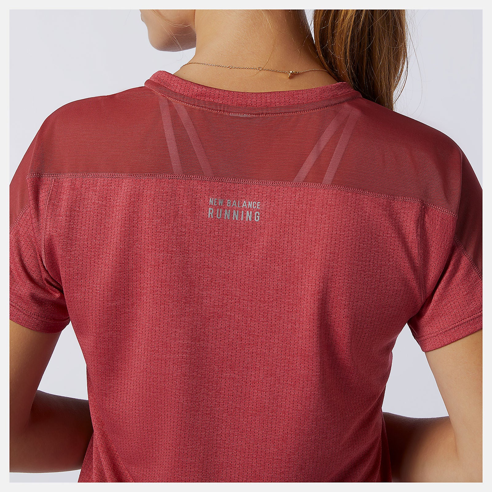 Earth Red Impact Run Short Sleeve | New Balance Clothing